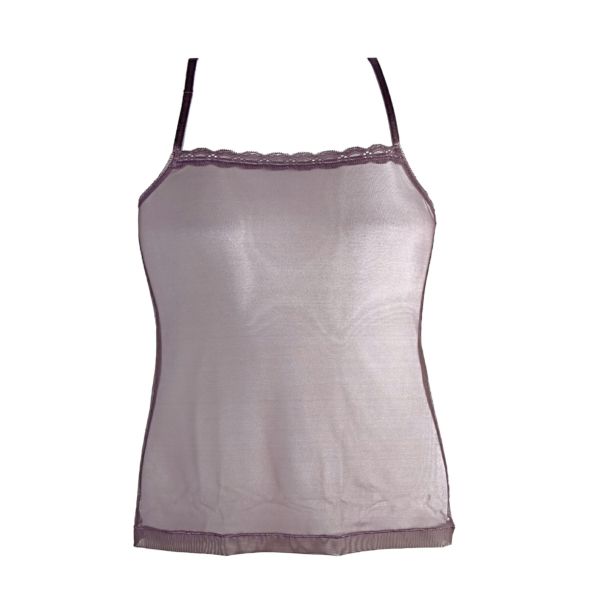 Корсаж от тюл в тъмна пепел