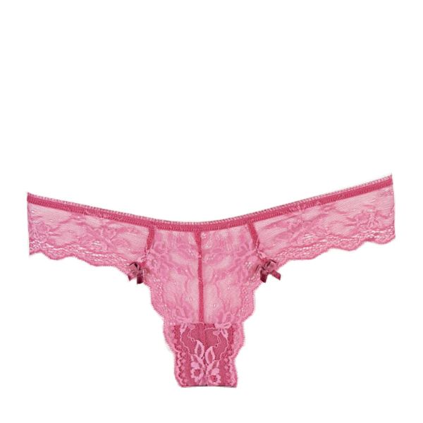 Brazilian Lace Up dark pink