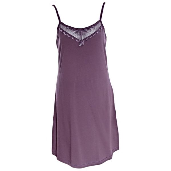 Памучна нощница за жени с презрамки Lovely