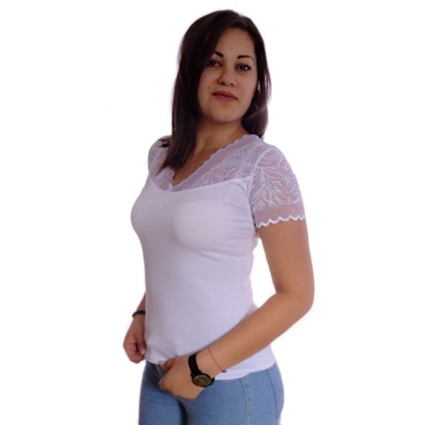 Women's blouse Eve white