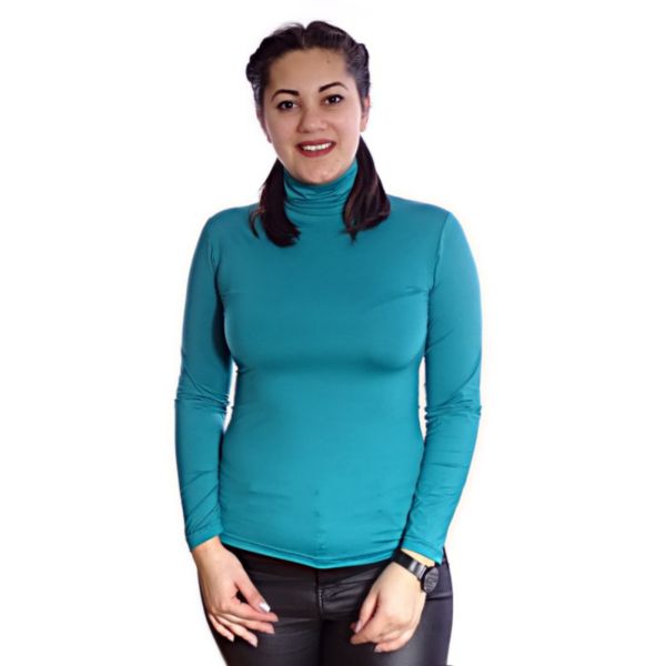 Polo blouse Emerald green