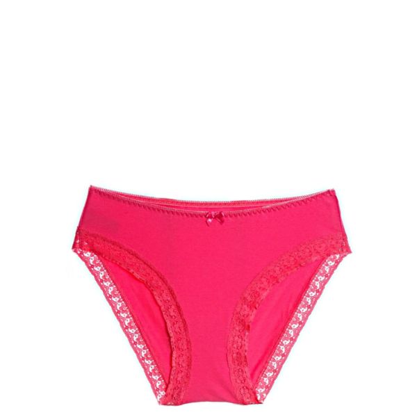 Cotton bikini with lace accents Stacy