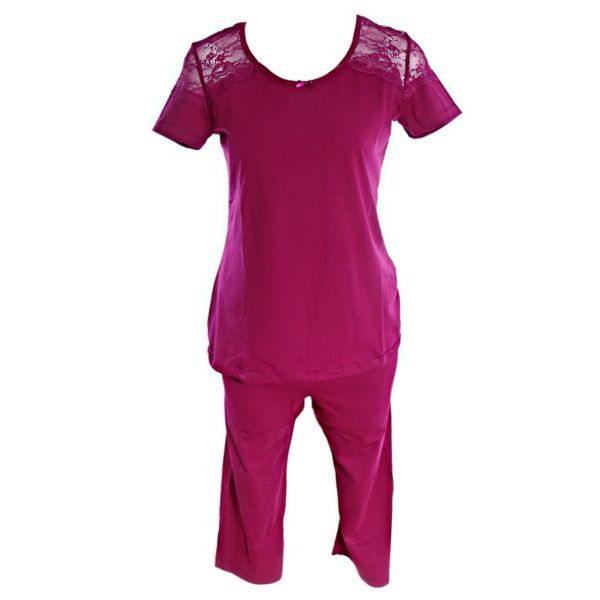 Cotton set in burgundy New look