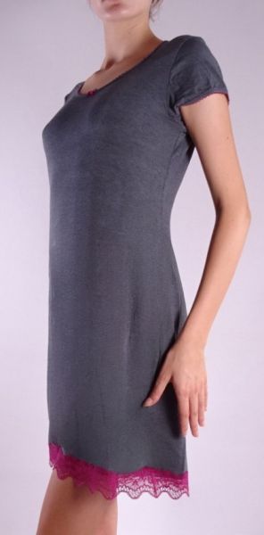 Women's nightgown with short sleeves from micromodal Lia