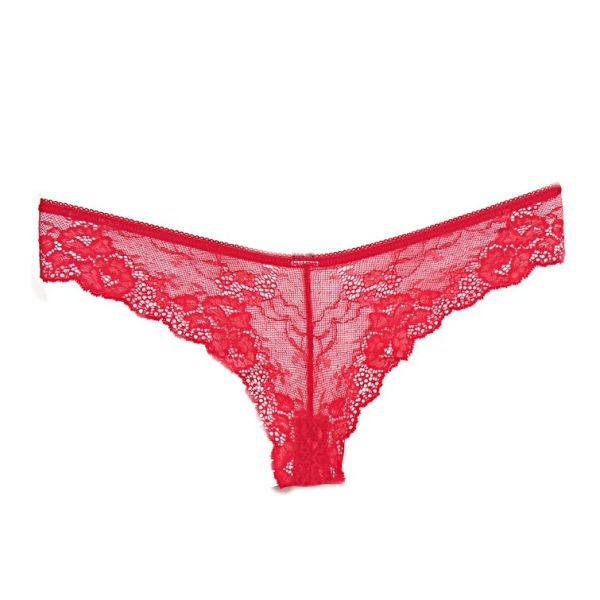 Brazilian Lace up Red