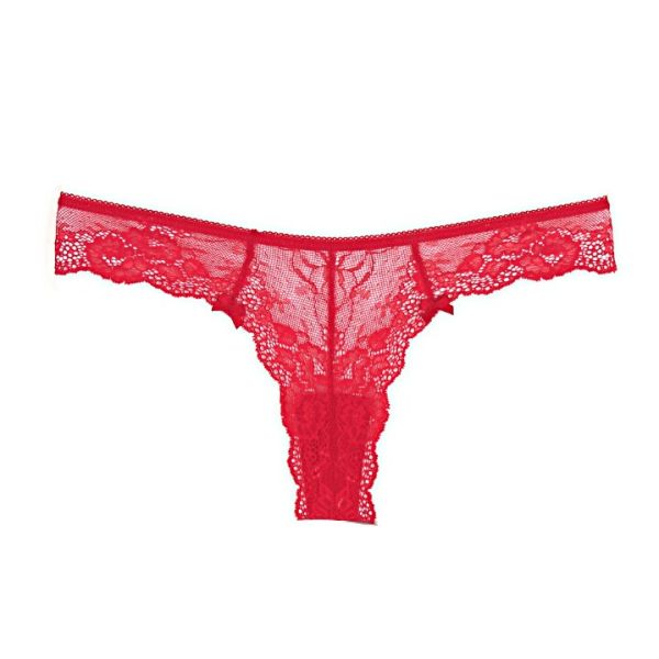 Brazilian Lace up Red