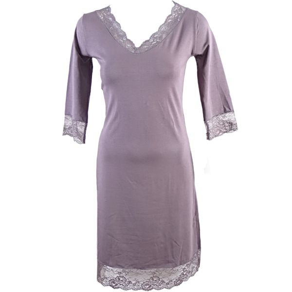 Nightwear Cotton lace dark ash