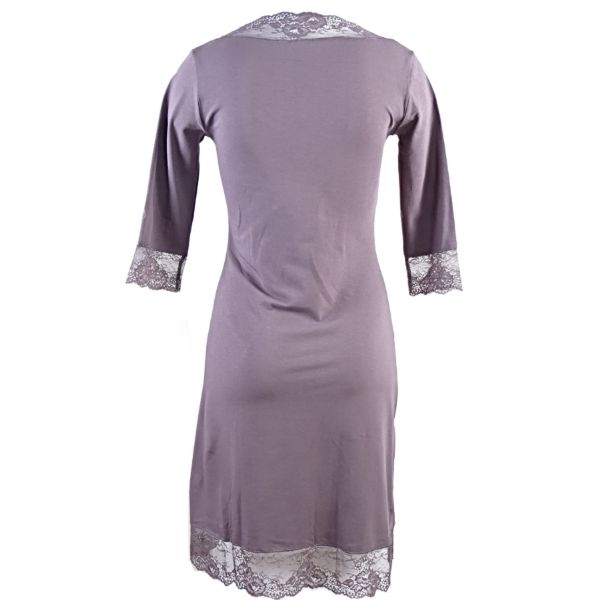 Nightwear Cotton lace dark ash