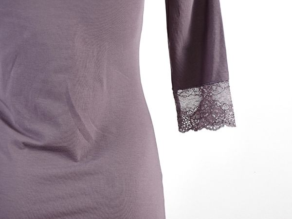 Nightwear Cotton lace dark ash