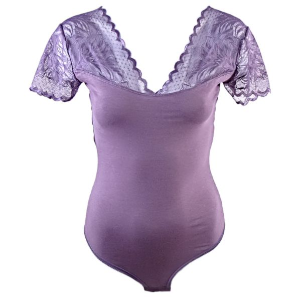 Body with short sleeves Siana dark ash