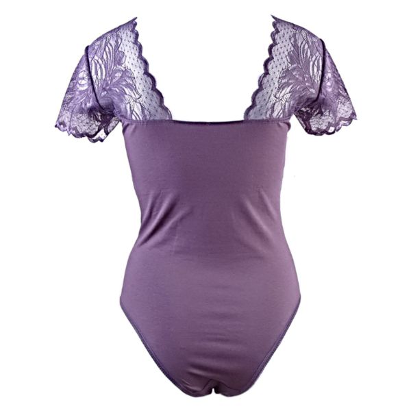 Body with short sleeves Siana dark ash