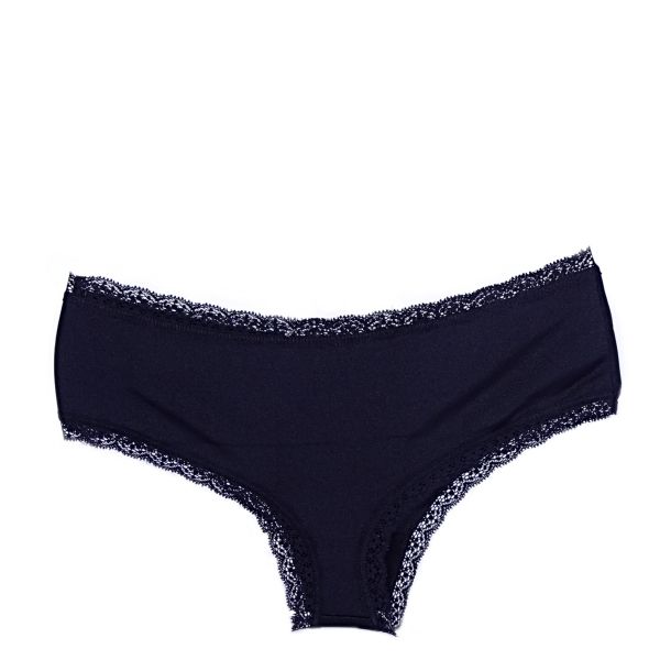 Black low rise microfiber boxers Jenny