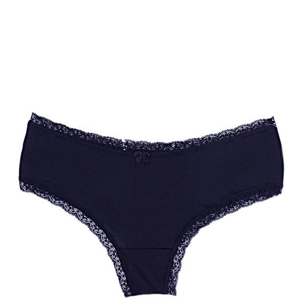 Black low rise microfiber boxers Jenny