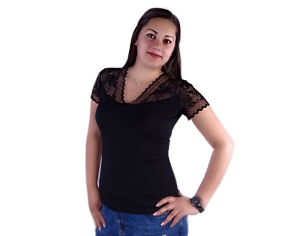 Women's blouse Eve black