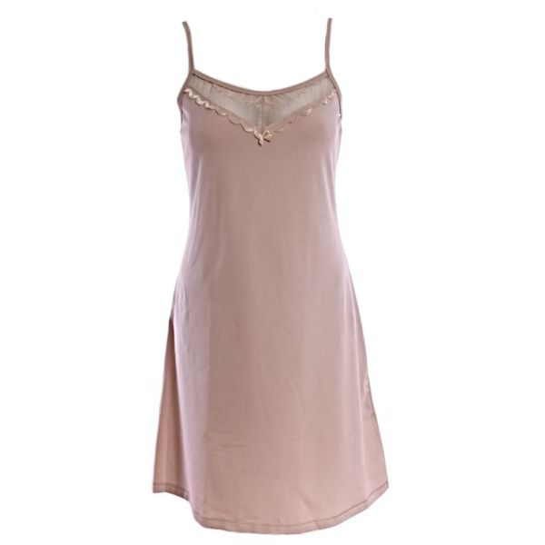 Cotton nightgown Lovely beige