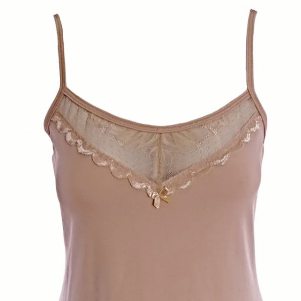 Cotton nightgown Lovely beige