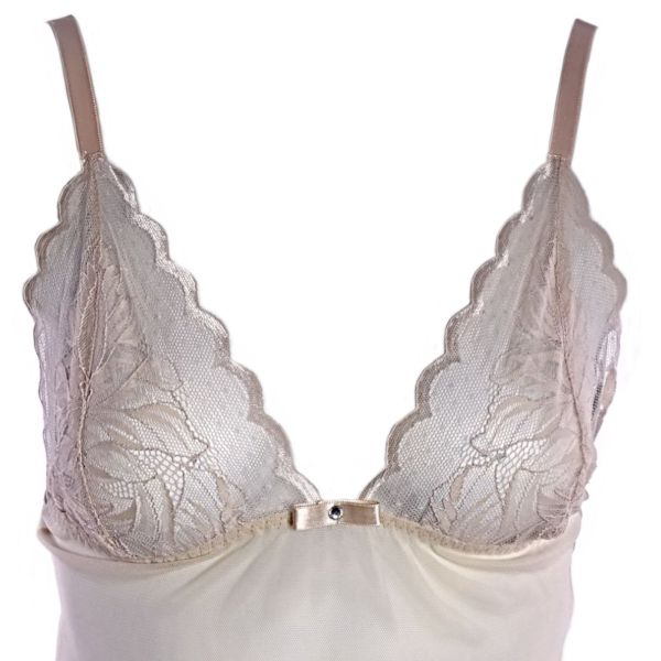 Tulle top Sesily beige