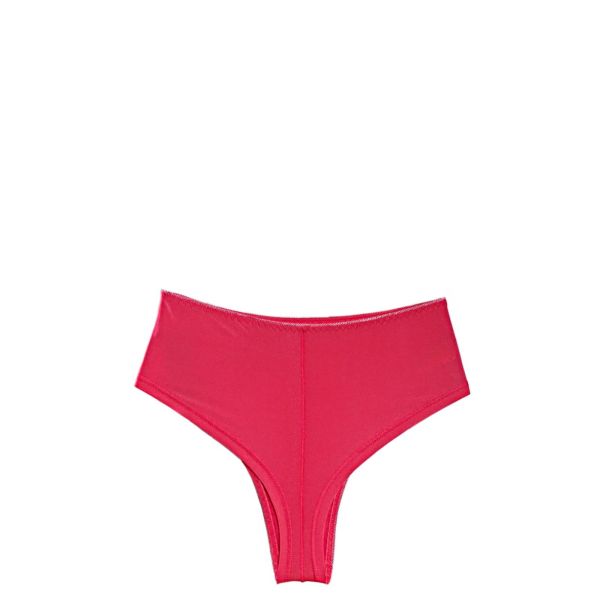 High waist microfiber brazilian Rosa