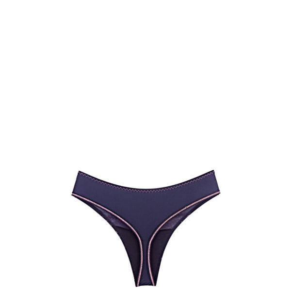 Women's string Elonor black and peach