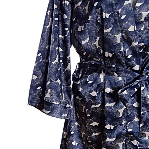 Satin bathrobe Wonderful day