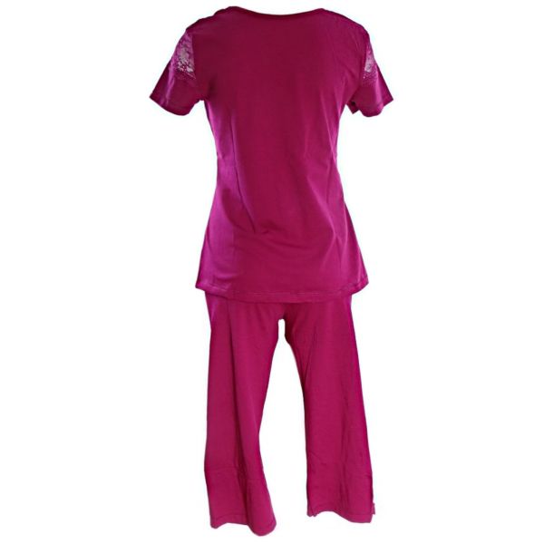 Cotton set in burgundy New look