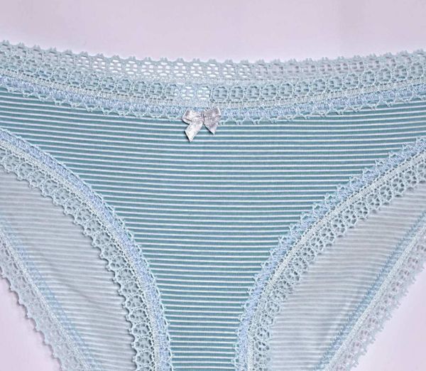 Women's cotton bikini Reside stripes