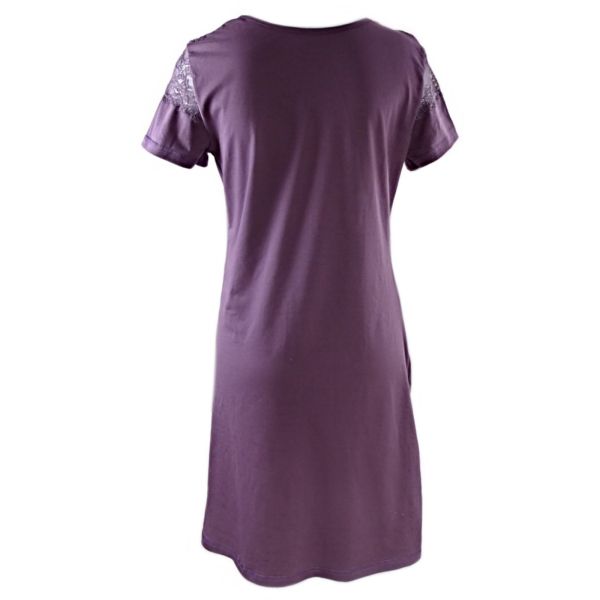 Cotton nightgown in dark ash Spring