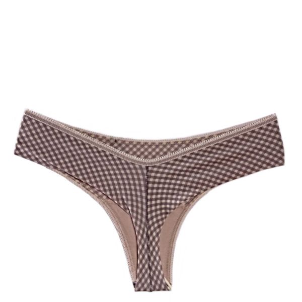 Microfiber brazilian with print Nude shades