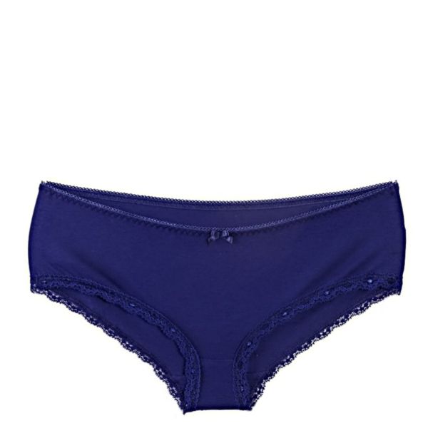 Women's cotton boxers in dark blue Elegant fit