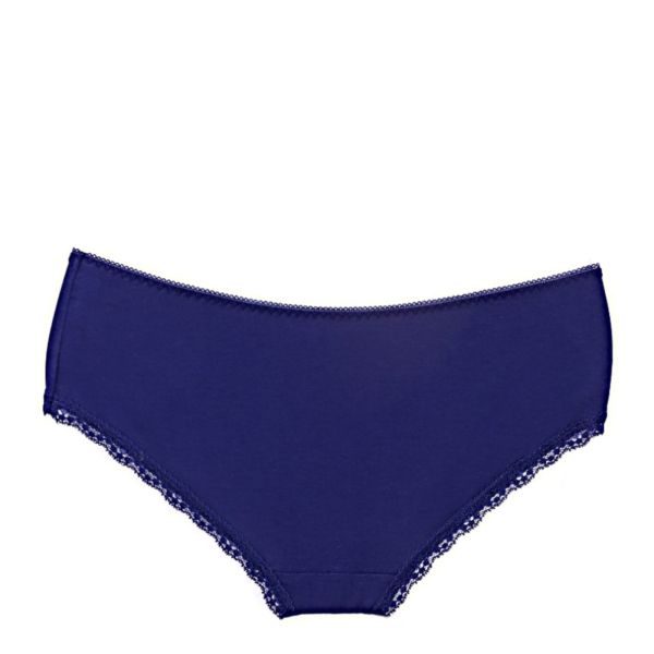 Women's cotton boxers in dark blue Elegant fit