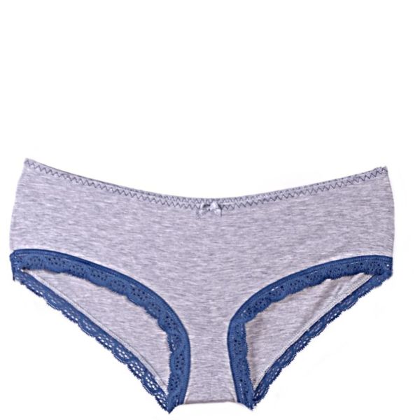 Women's cotton boxers Elegant fit light grey