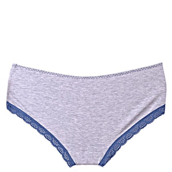 Women's cotton boxers Elegant fit light grey