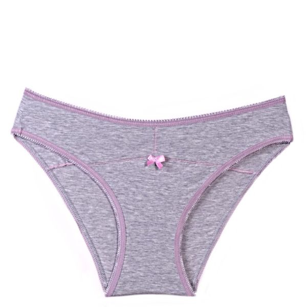 Cotton bikini in light grey Comfy