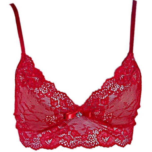 Sexy lace set in red and beige Sweety