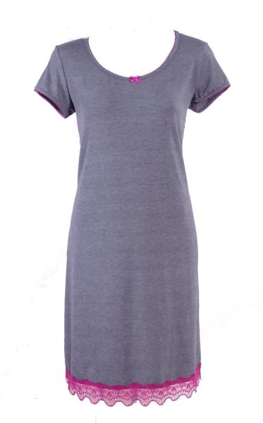 Women's nightgown with short sleeves from micromodal Lia
