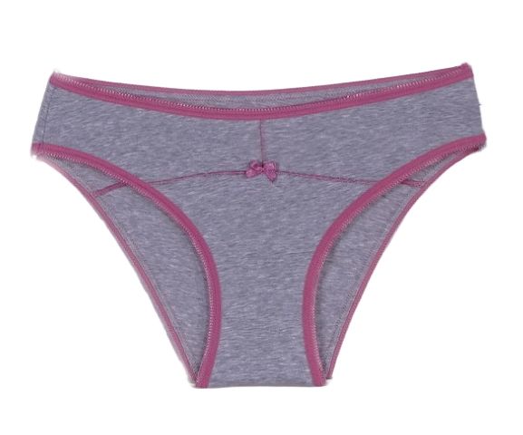 Cotton bikini in light grey Comfy