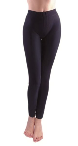 Long high waist leggings Winter comfort in bldck colour