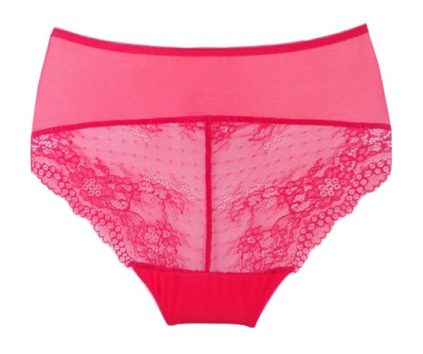 Luxury red tulle and lace panties Linda