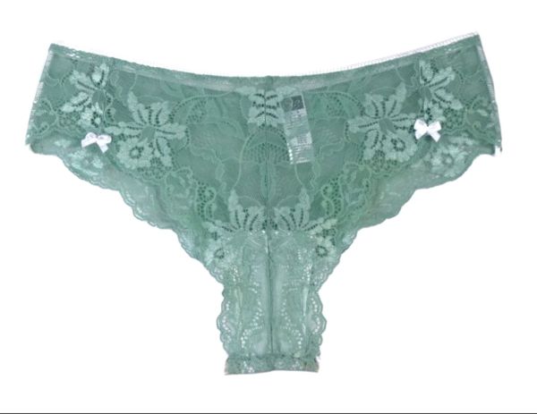 Lace brazilian briefs in green colour Kylie  
