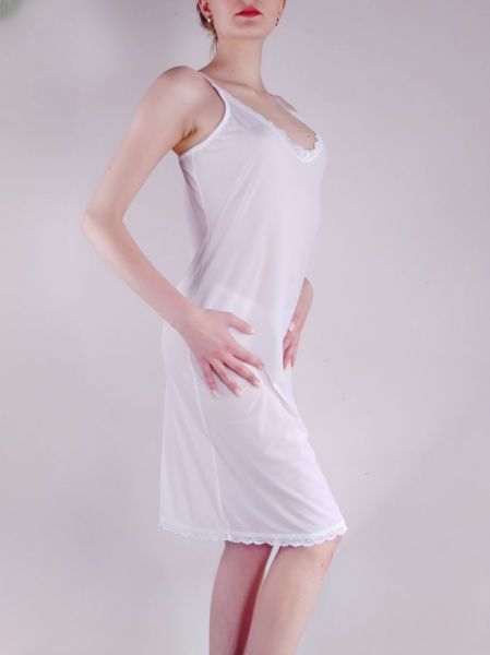 White dress lining Retro