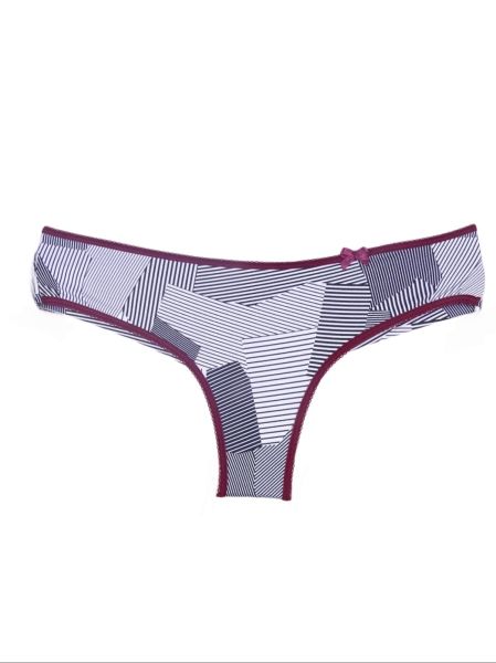 Low waist brazilian briefs  Black and white