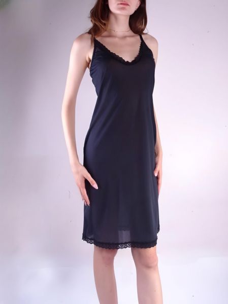 Black dress lining Retro