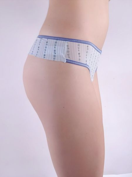 Brazilian briefs made of soft microfiber Softy blue