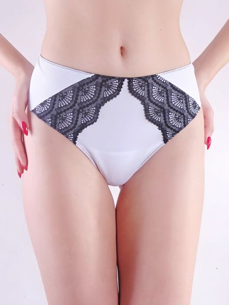 Women's luxury brazilian briefs White and black