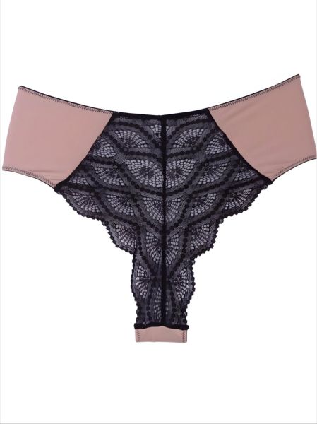 Luxury women's brazilian brieefs Beige and black