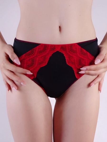 Luxury two-tone Brazilians Black and red