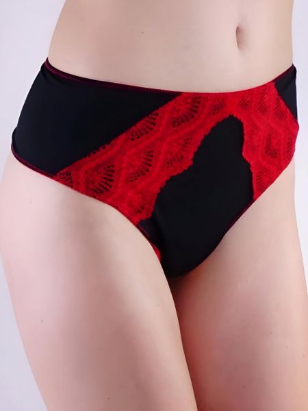 Luxury two-tone Brazilians Black and red