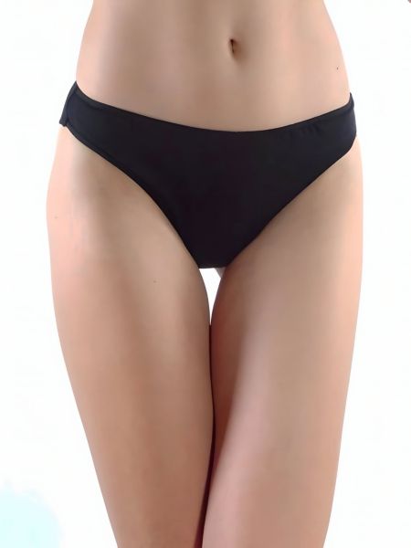 Памучни бразилиани в  черен цвят Cotton Comfort